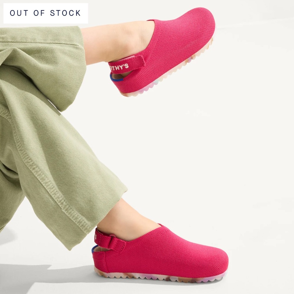 Rothy’s “the kids clog” hot pink size 11 never worn brand new